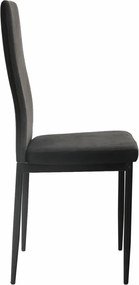 Étkező szék, sotétszürke/fekete, ENRA