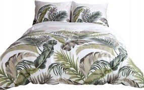 Ágynemű garnitúra 160x200 Szatén 100% Pamut mintás 1533/1 zöld szín