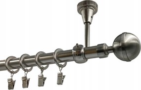 Függönykarnis Fém Mennyezeti 19mm MIX Nikkel Végzáró 280cm galvanizált