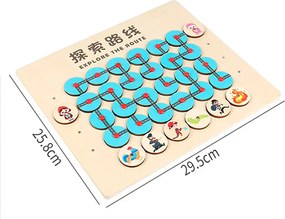 Erdei labirintus gondolkodásfejlesztő játék