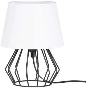 Spot-Light 7667104 - MANGOO asztali lámpa 1xE27/40W/230V fehér/fekete