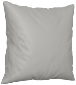 2 személyes világosszürke párnás mikroszálas szövetkanapé 120cm