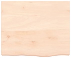 kezeletlen tömör tölgyfa fali polc 60x50x(2-4) cm