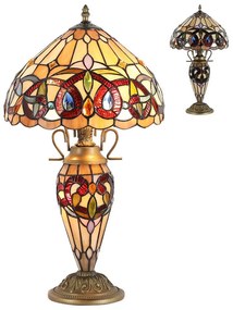 Prezent TIFFANY XXI. 1706 Asztali lámpa 2x60W/E27|1x7W/E14 IP20