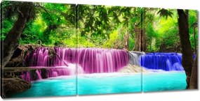 Vászonkép 150x70 Színes vízesés