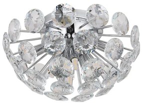 Globo 16047DC - Mennyezeti lámpa VIRINA 10xG9/7W/230V fényezett króm átm. 39 cm