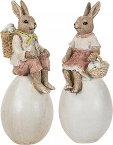 Húsvéti Nyuszi Figura Tojás 2 db Húsvéti Ajándék