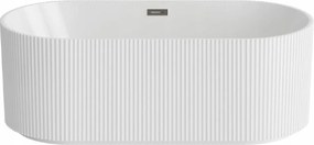 Kis álló kád, csíkos, bordázott 150x75 kis fürdőszobába