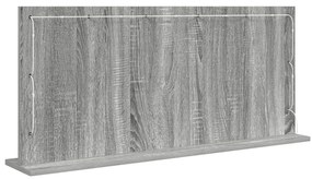 Sminktükör LED Fényekkel Szürke Sonoma 100x45x18 cm