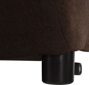 Kinyitható fotel, barna/minta, KENY NEW