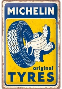 Fém tábla Michelin - Original Tyres, (30 x 20 cm)