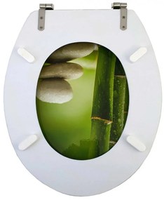 BAMBOO - Design mintás MDF WC ülőke