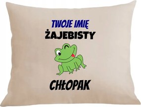 Párna párnahuzat Ajándék Név Békás Fiú Nap