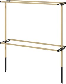 Outsunny fém bogyótámasz málna, szeder és áfonya számára — rugalmas, bővíthető támogatás kertbe és teraszra | Aosom