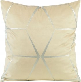 Dekoratív párnahuzat BLINK-28 45x45 Eurofirany bézs/ezüst