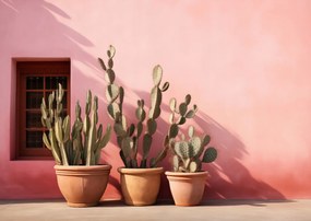 Poszter 84,1x59,4cm Kaktuszok a fényben