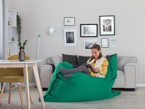 Babzsák huzat 140 x 180 cm Fiamma (smaragd). 1079024