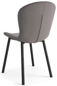 MAZZONI EXPORT FIORA Világosszürke Taupe (Basel 34 szövet) - MODERN LOFT KÁRPITOZOTT SZÉK NAPPALIBA/ÉTKEZŐBE
