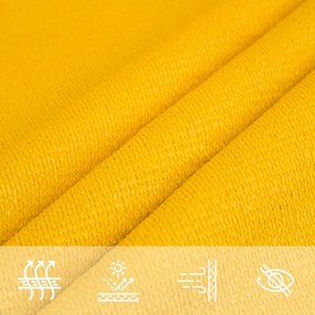 sárga trapéz alakú HDPE napvitorla 160 g/m² 4/5x4 m