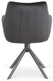 Forgó Étkezőszék Fekete Színben. MUMBAI