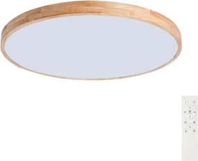 BRILAGI - Dimmelhető lámpatest WOODLINE LED/100W/230V 3000-6000K tölgy átm. 80 cm + távirányító
