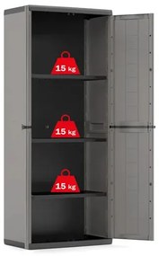 Keter Jolly Utility műanyag szekrény antracitszürke 9734