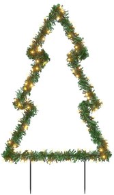 karácsonyi fa fénydekoráció cövekkel 115 LED 90 cm