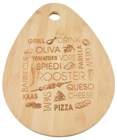 RCK Bambusz vágódeszka, kínálódeszka 35*25 cm 14006
