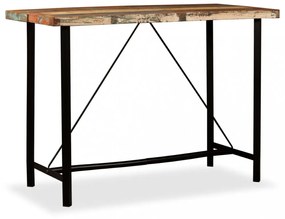 tömör újrahasznosított fa bárasztal 150 x 70 x 107 cm