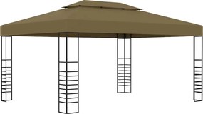 vidaXL tópszínű pavilon 3 x 4 m 180 g/m²