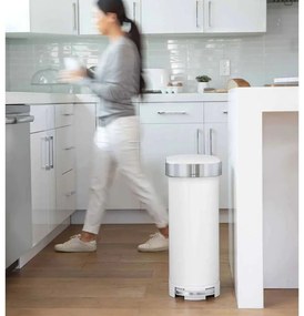 Acél pedálos szemetes 45 l - simplehuman