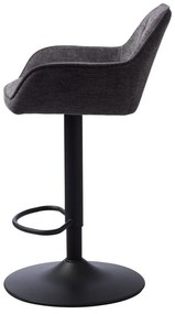 Sötétszürke állítható magasságú bárszék Nolan – Unique Furniture
