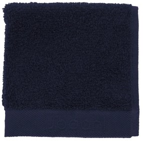 Sötétkék frottír pamut törölköző 30x30 cm Comfort – Södahl