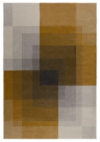 Plaza szürke-sárga szőnyeg, 160 x 230 cm - Flair Rugs