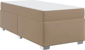 vidaXL Ágykeret matracmal Cappuccino 90 x 200 cm szövet