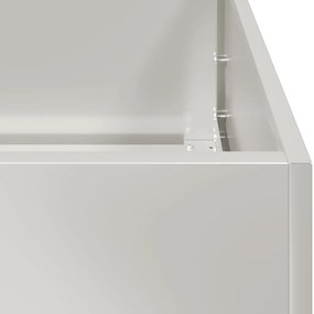 vidaXL növénytartó 360x80x40 cm rozsdamentes acél