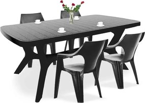 Balante 4+1 kerti bútor garnitúra szett grafit színben