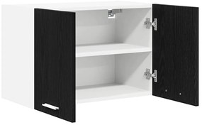 Függő szekrény Riga 2 pcs Fekete tölgy és fehér 60 x 31 x 40 cm