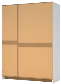 Fehér ruhásszekrény 147x200 cm Billund – Tvilum