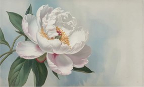 Dekoratív fotótapéta falra Könnyű összeszerelés Gyönyörű peónia 416x254 ragasztó