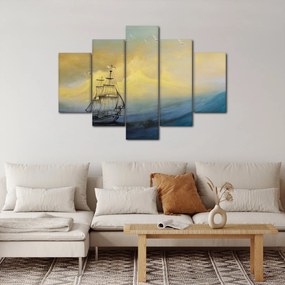 Kép - Egy hajó festménye a tengeren (150x105 cm)