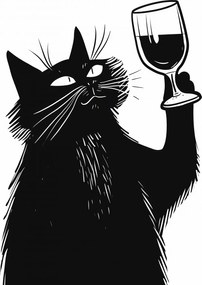 Poszter 67,5x100cm Macskavirtuóz