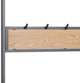 Előszobafal SARON tölgy/fekete