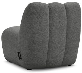 Sötétszürke buklé fotel Janissaire – Bobochic Paris