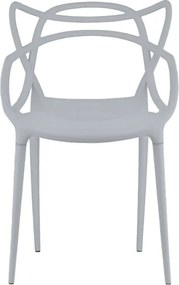 4 db világosszürke KATO műanyag szék készlet