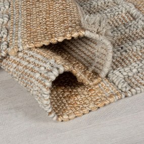 Világosszürke-natúr színű futószőnyeg 60x230 cm Medina – Flair Rugs