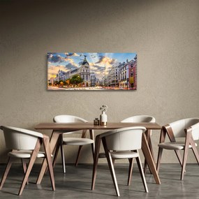 Kép - Calle Gran Vía, Madrid, Spanyolország (120x50 cm)