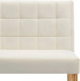 krémszínű bársony pad 140 cm