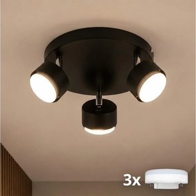 Brilagi - LED spotlámpa MONO 3xGX53/30W/230V fekete