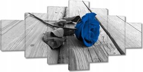 Festmények 210x100 Kék rózsa a deszkákon